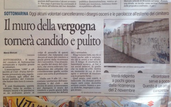 muro della vergona gazzettino 24 ottobre 2015